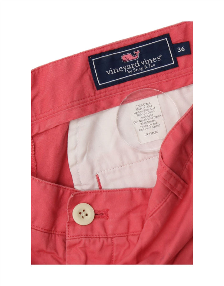 Męskie spodenki Chino Vineyard Vines W36, duże, różowe, bawełniane