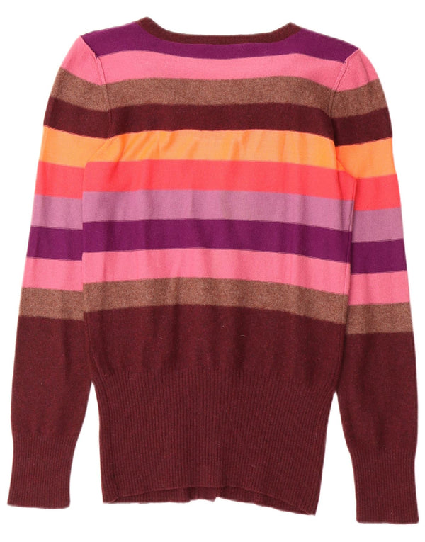 Sweter damski Sonia Rykiel UK 10 w małe wielokolorowe paski