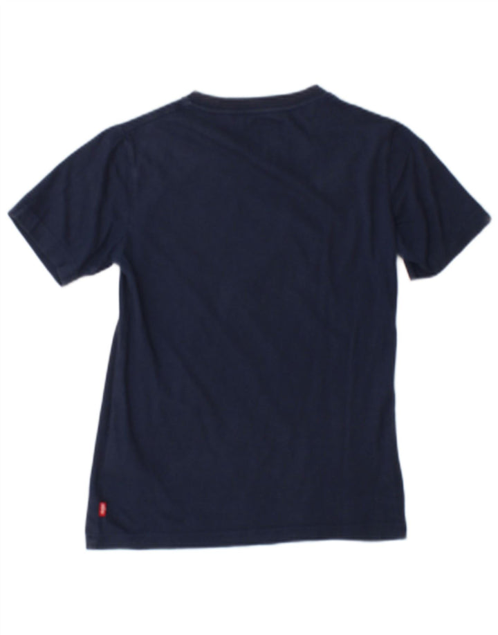 Chłopięcy T-shirt z grafiką Levi's Top 9-10 lat, granatowa, bawełniana