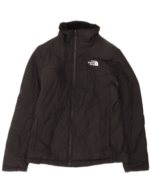 Dwustronna wyściełana kurtka damska The North Face UK 14, średni czarny poliester