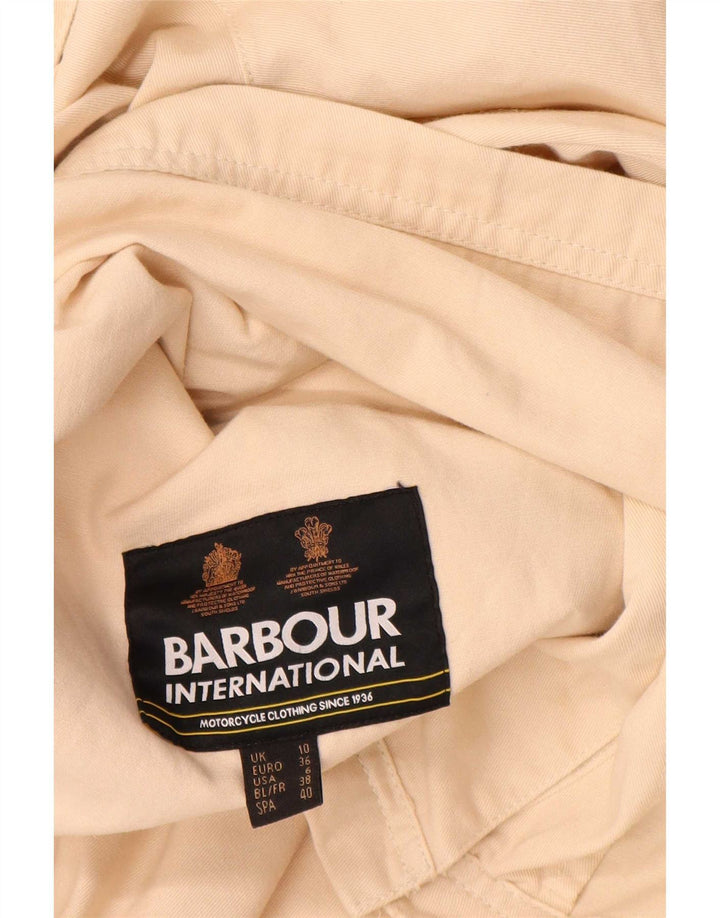 Damska kurtka bomberka oversize Barbour UK 10 Small, beżowa, bawełniana