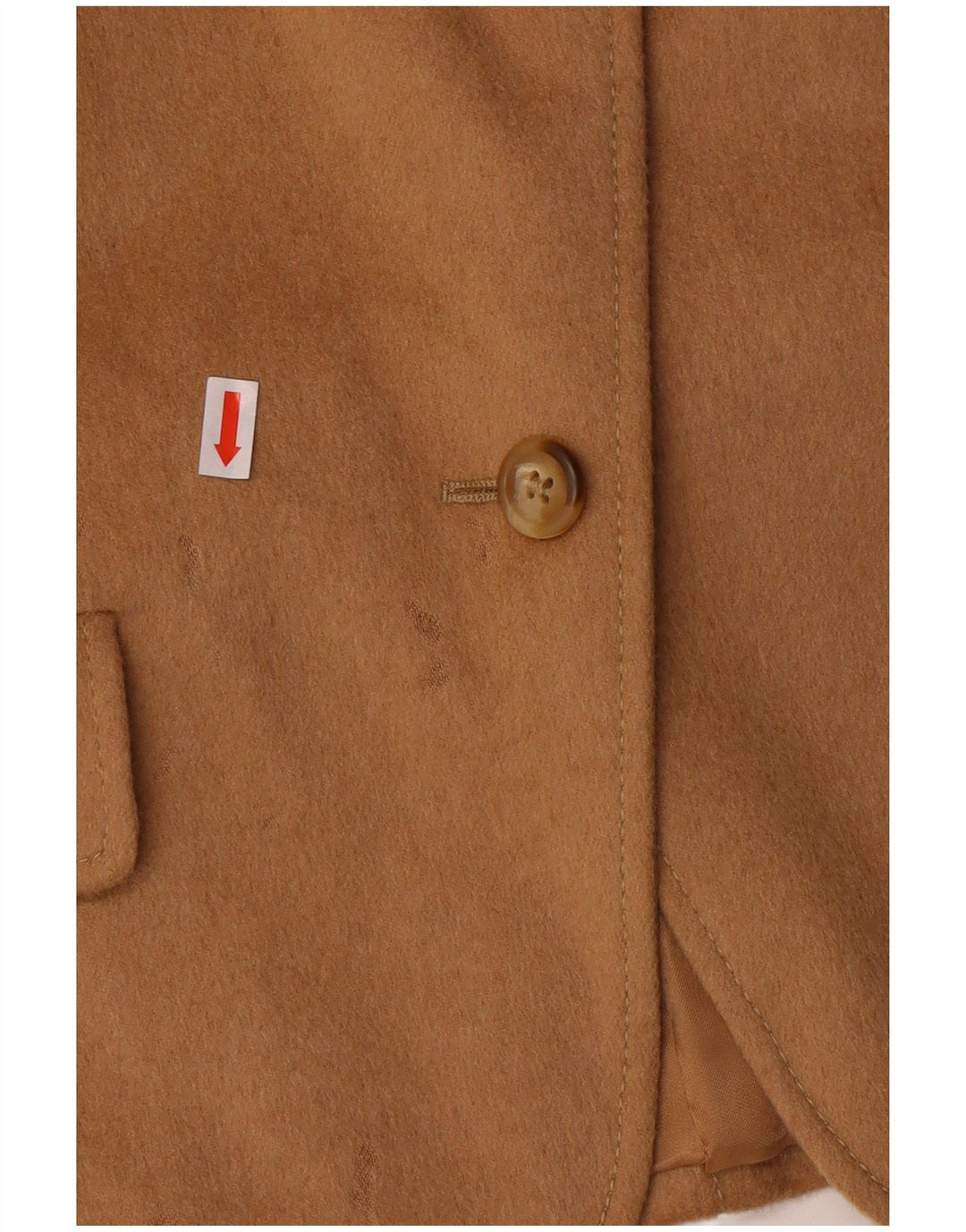 MAX MARA Damska marynarka zapinana na 4 guziki UK 14, duża, beżowa, Camelhair Classic