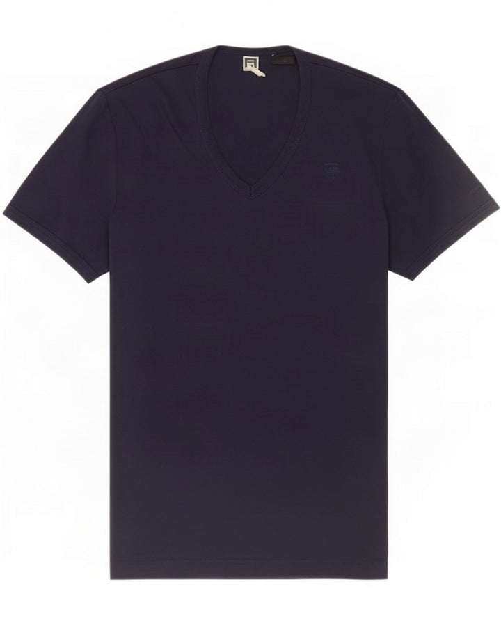 T-shirt męski G-Star, średni, granatowy, bawełniany