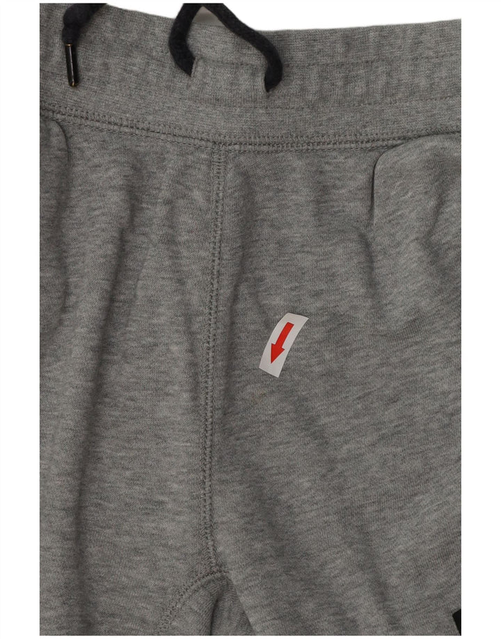 Męskie spodnie dresowe NIKE z grafiką, średnioszare, bawełniane