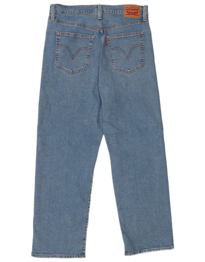 Damskie jeansy Levi's Ribcage Straight W31 L29 Niebieskie bawełniane