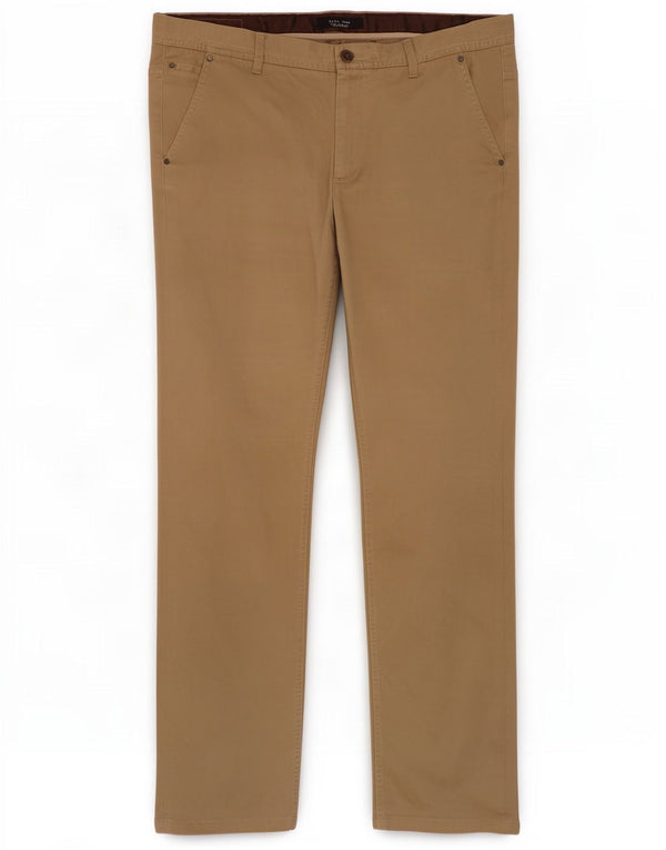 Męskie spodnie chino Zara EU 48 XL W38 L33 Beżowa bawełna