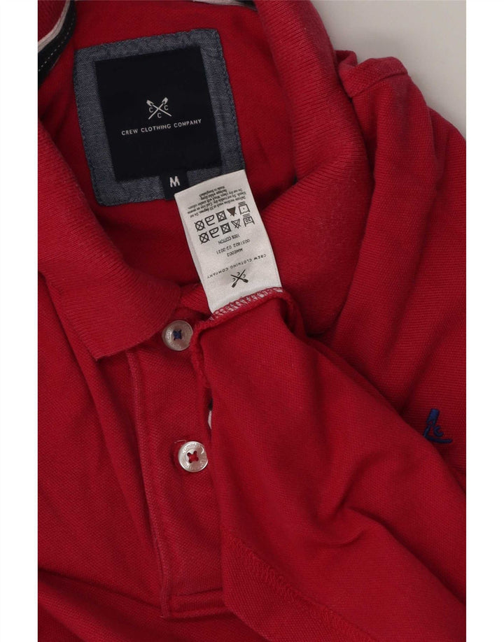 Męska koszulka polo Crew Clothing Średnioróżowa, bawełniana