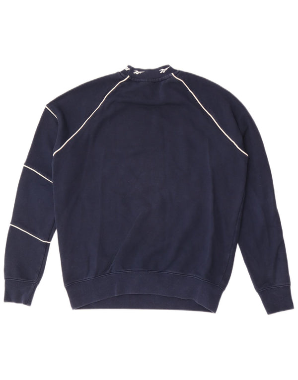 Damska bluza Reebok Graphic Oversize Sweter UK 4/6 XS Granatowa
