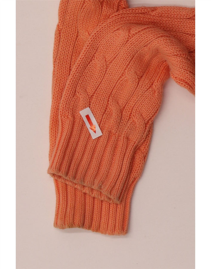 Sweter damski Ralph Lauren z dekoltem w kształcie litery V, UK 12, średni pomarańczowy
