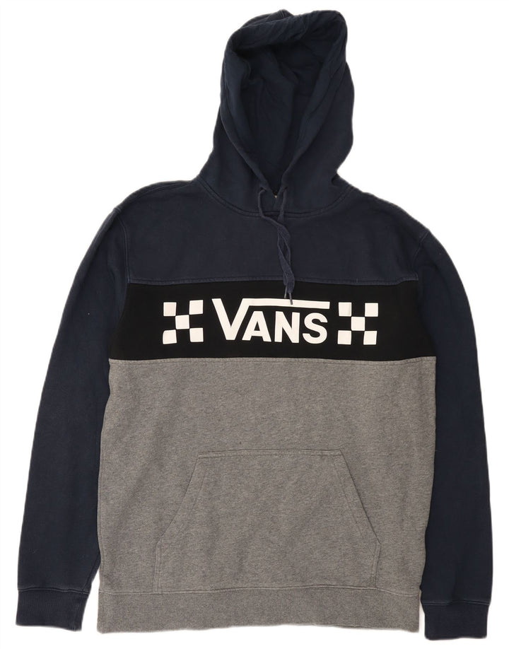 Męski sweter z kapturem Vans z grafiką, średniej wielkości, wielobarwny, bawełniany z blokami kolorów