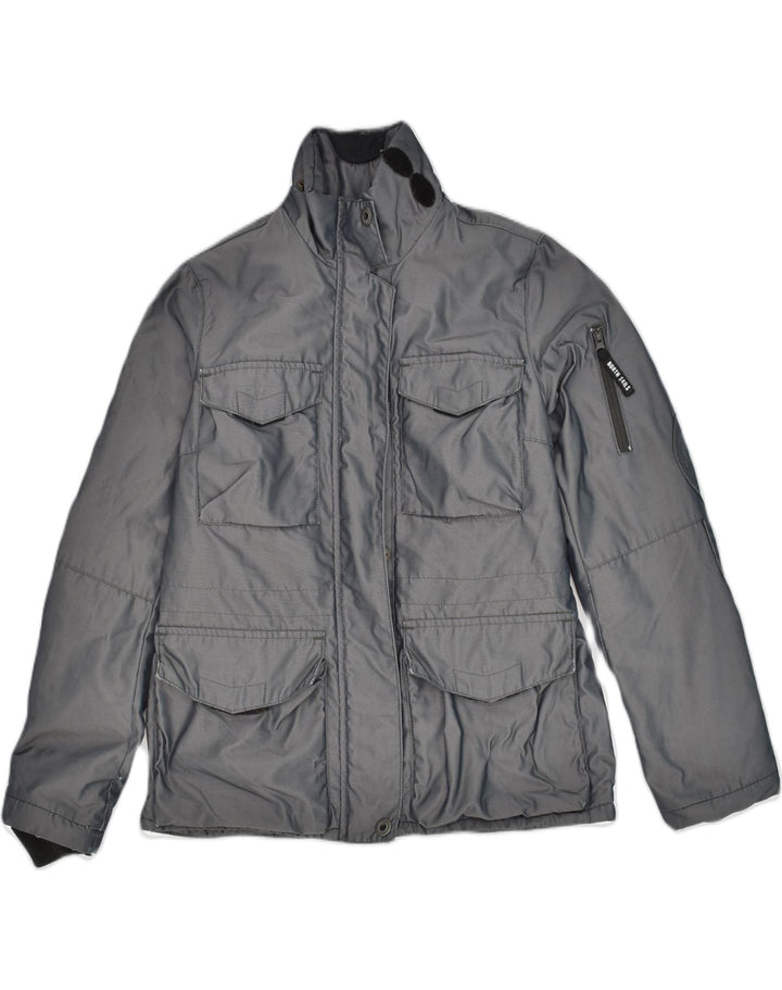 NORTH SAILS Mens Windbreaker Jacket UK 36 Small Grey Nylon Vintage North Sails and Second-Hand North Sails from Messina Hembry 