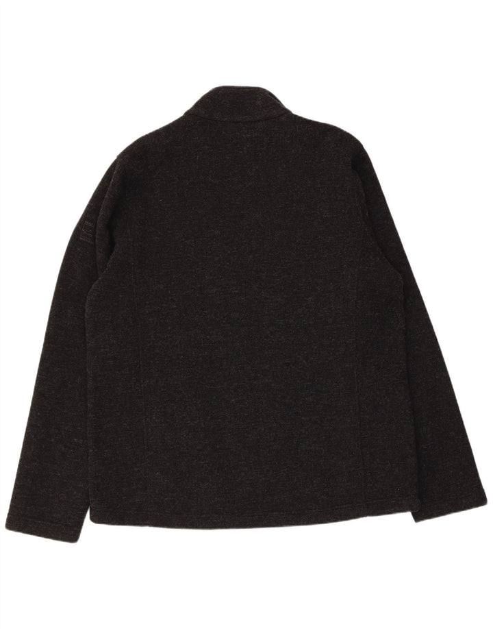 Kurtka męska dresowa w stylu vintage, 2XL, czarny poliester