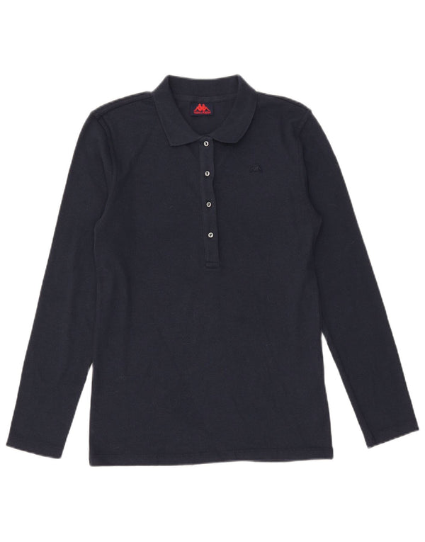 Top damski Kappa z długim rękawem UK 12, średni granatowy, bawełniany