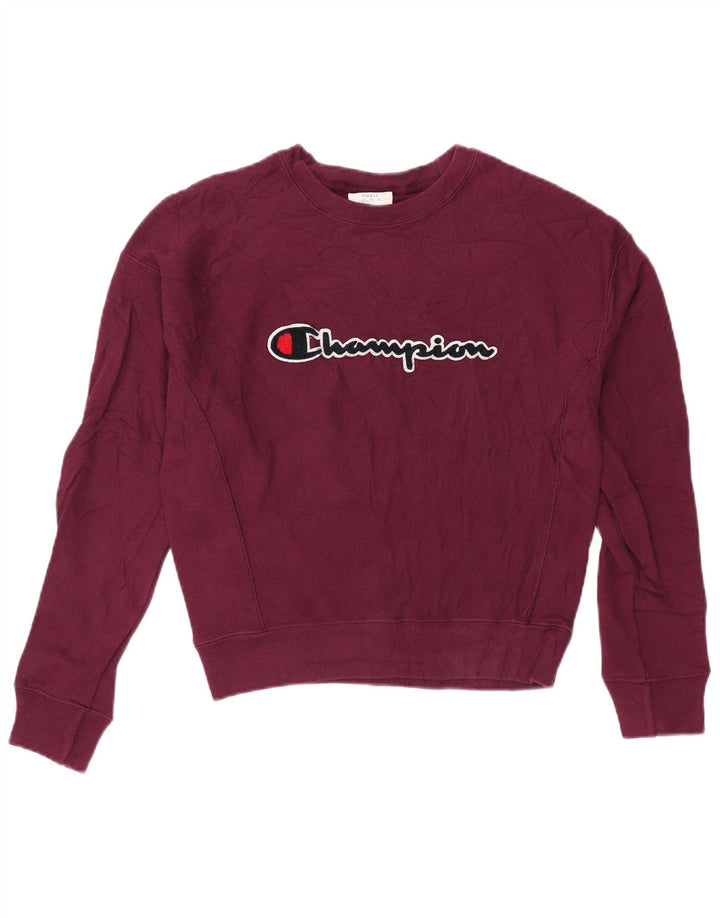 Damska bluza typu oversize CHAMPION Graphic UK 10 Small Burgundy