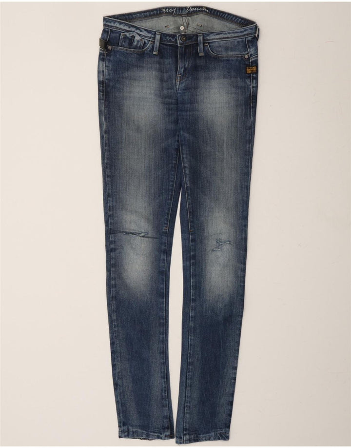 G-STAR Womens 3301 Distressed Skinny Jeans W30 L34 Blue Vintage G-Star and Second-Hand G-Star from Messina Hembry 