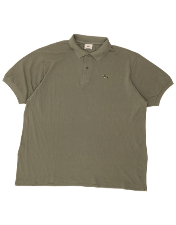 Męska koszulka polo Lacoste, rozmiar 7, 2XL, bawełna khaki