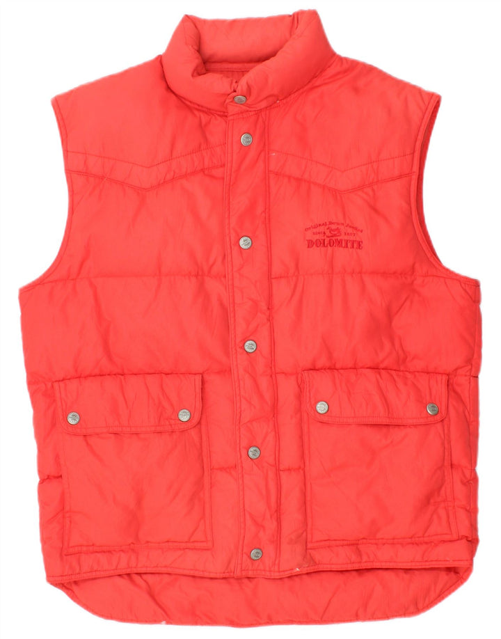 DOLOMITE Mens Padded Gilet UK 36 Small Red