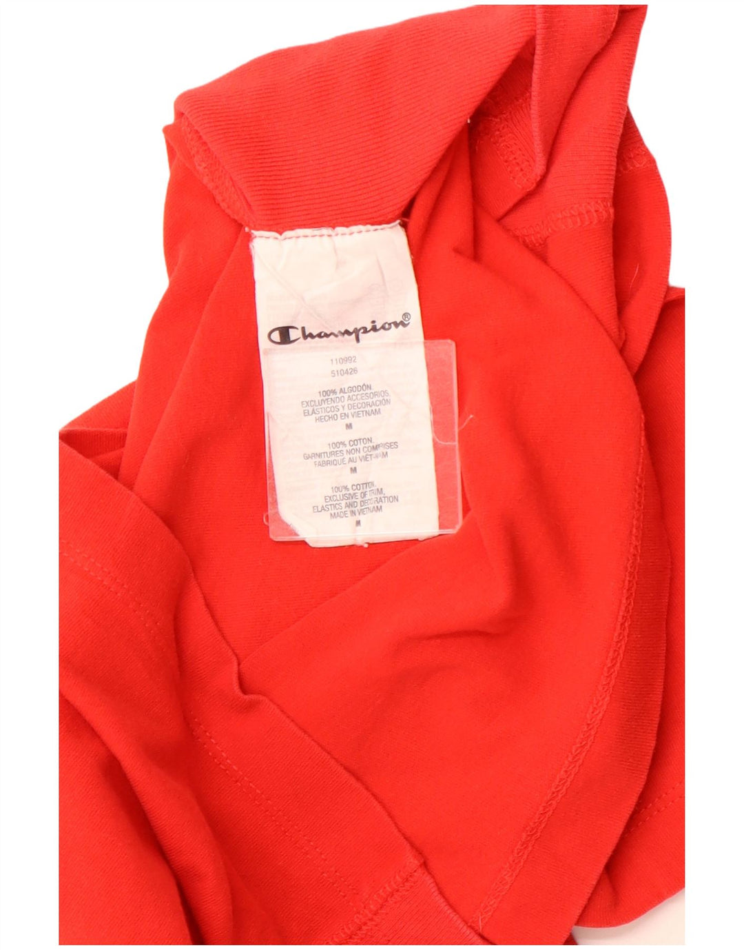 Damska koszulka graficzna CHAMPION Top UK 12, średnia czerwona bawełna