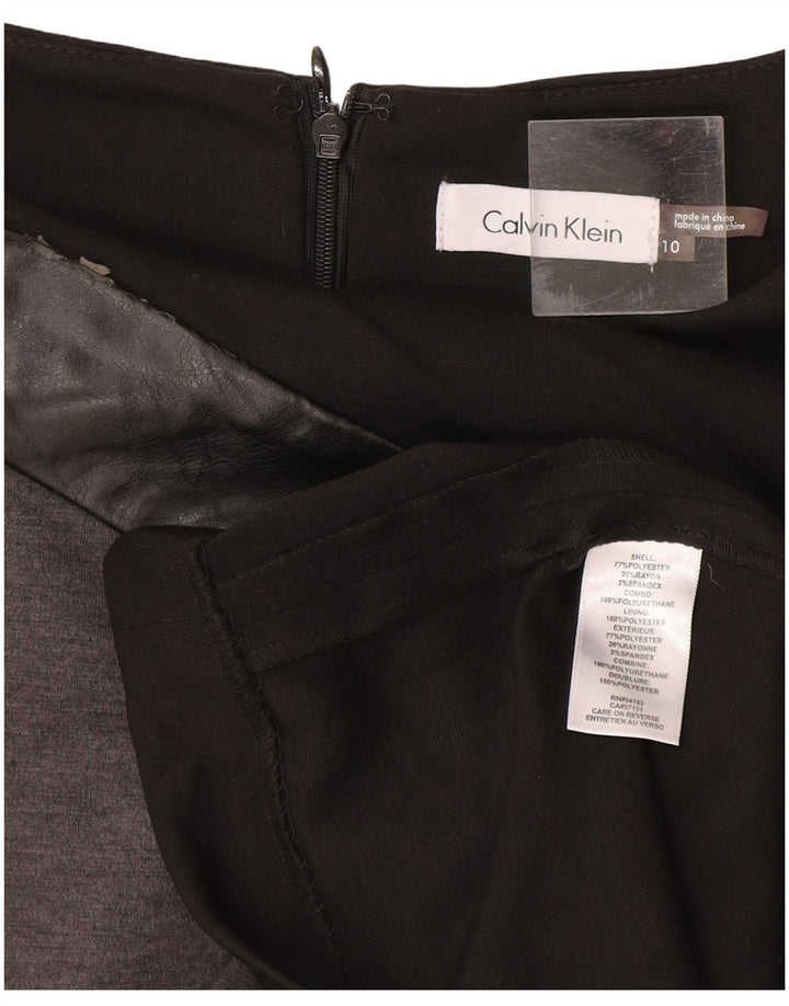 Damska sukienka bez rękawów Calvin Klein US 10 w kolorze średniej czerni
