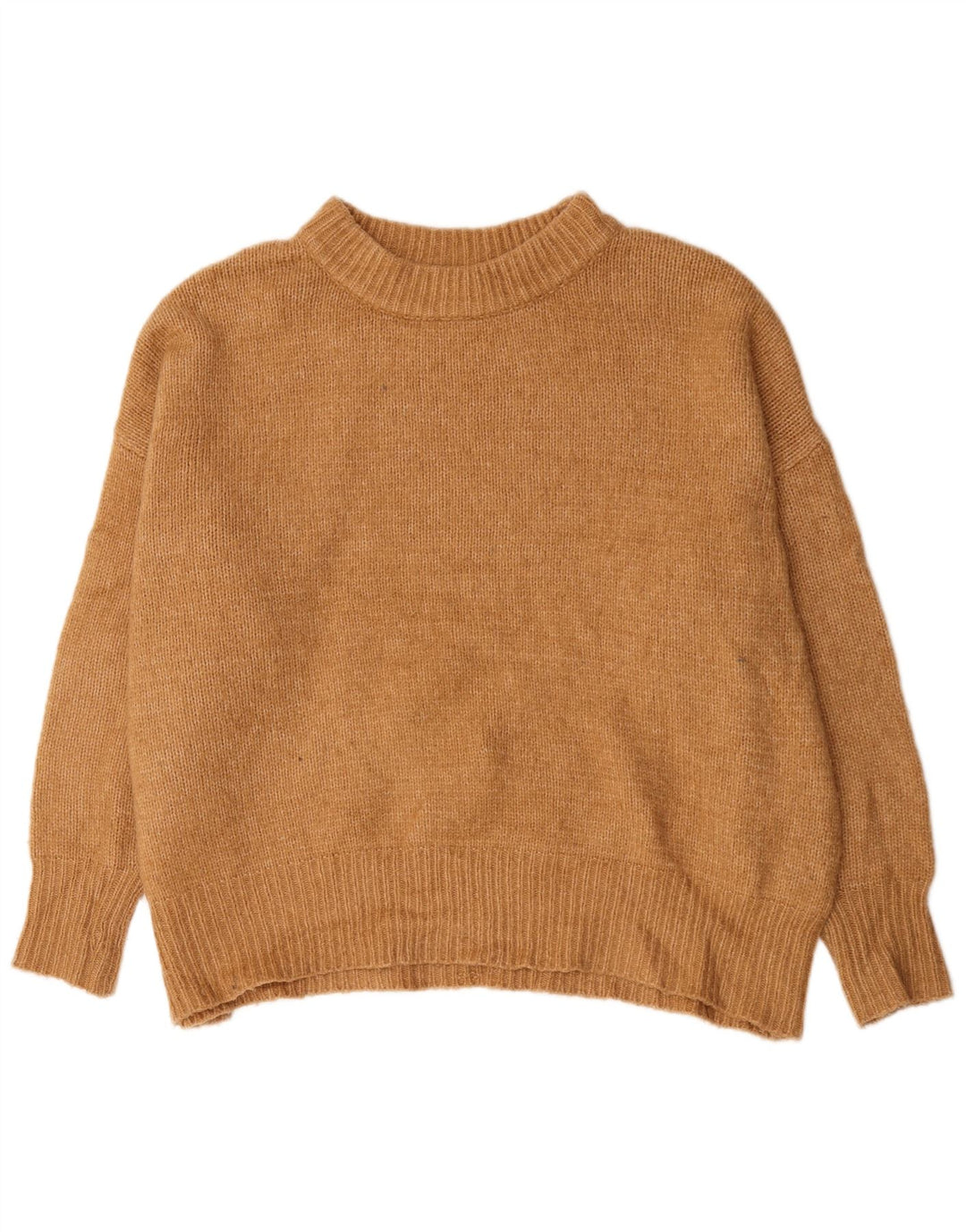 Damski sweter oversize z golfem Zara UK 10 Small Beżowy Akryl