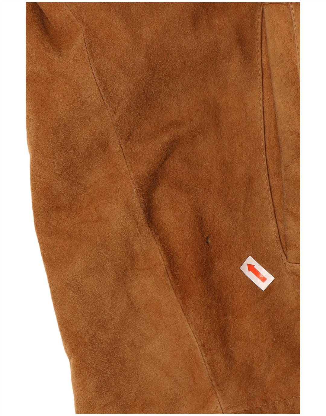 Zamszowa kurtka męska VINTAGE IT 50, duża, brązowa, skórzana