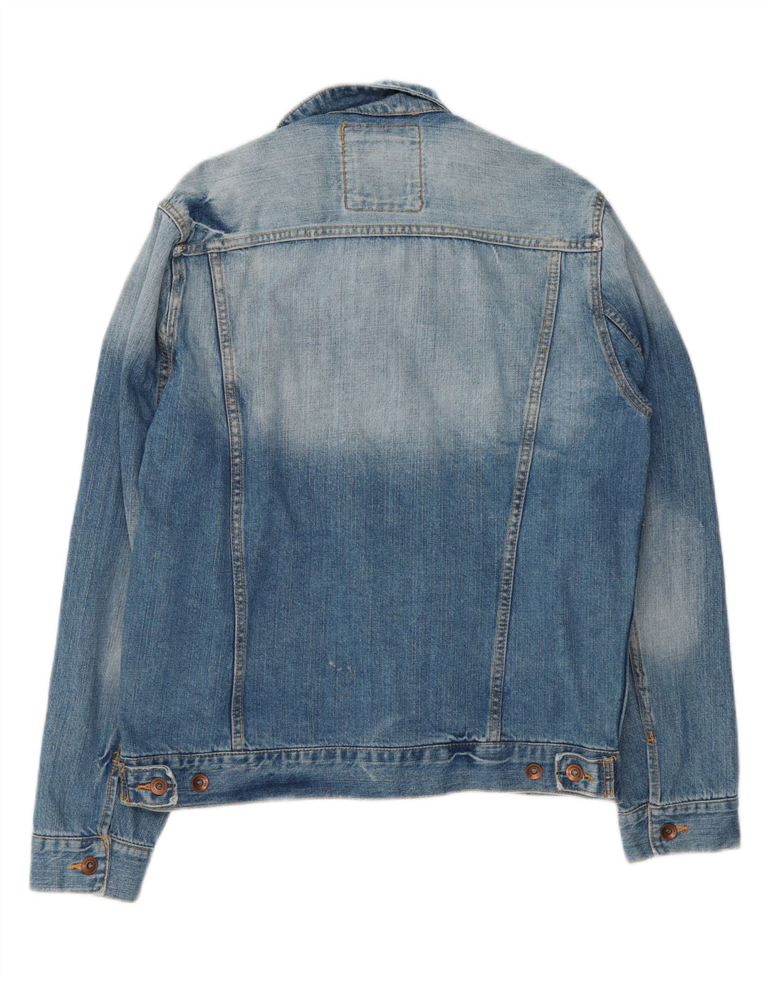 VINTAGE Mens Denim Jacket UK 40 Large Blue Cotton Vintage Vintage and Second-Hand Vintage from Messina Hembry 
