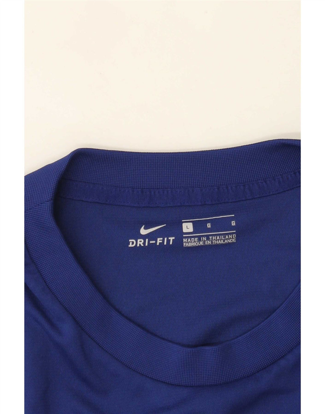 Męski T-shirt Nike Dri Fit z grafiką, duży niebieski blok kolorów