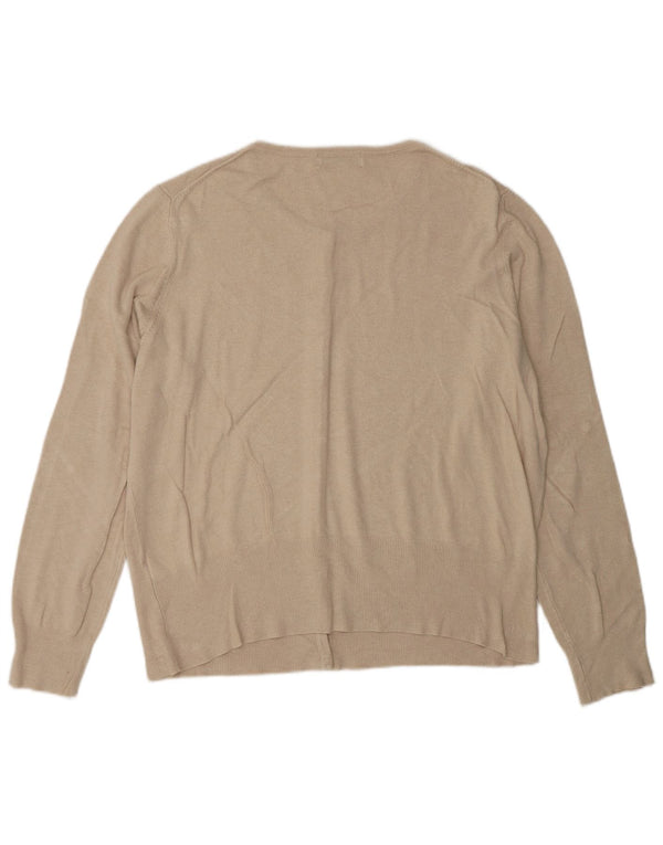 Sweter damski Marks & Spencer UK 20 2XL beżowy wiskoza