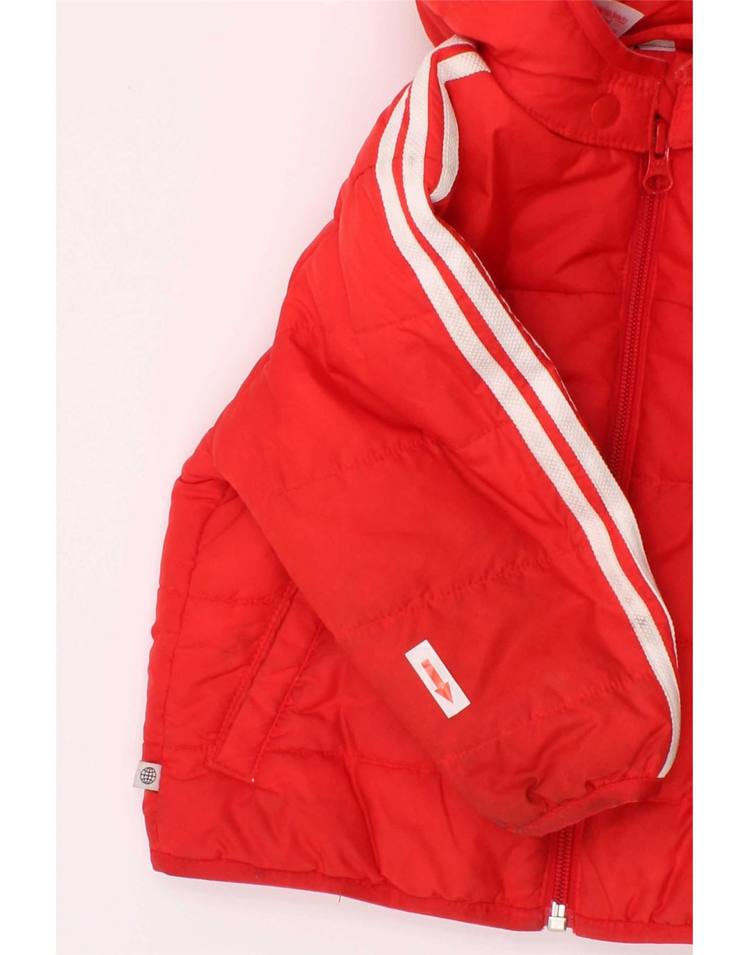 Adidas Baby Boys Wyściełana kurtka z kapturem 9-12 miesięcy Czerwony Poliester