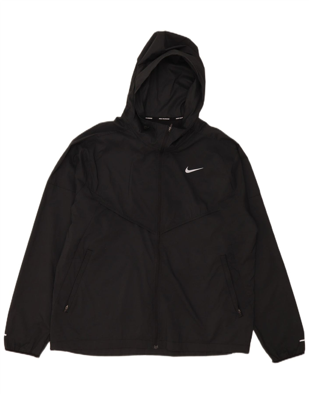 Męska bluza dresowa z kapturem Nike, duża, czarna, poliestrowa