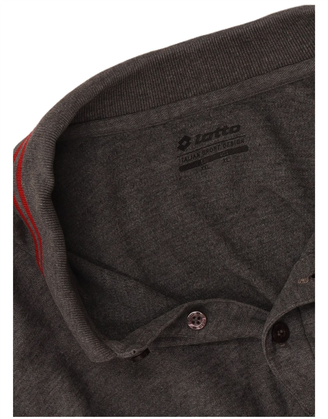 Męska koszulka polo Lotto z długim rękawem, 2XL, szara