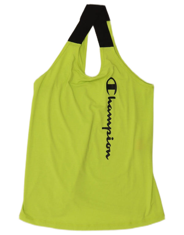 Champion Womens Graphic Vest Top UK 14 Large Green