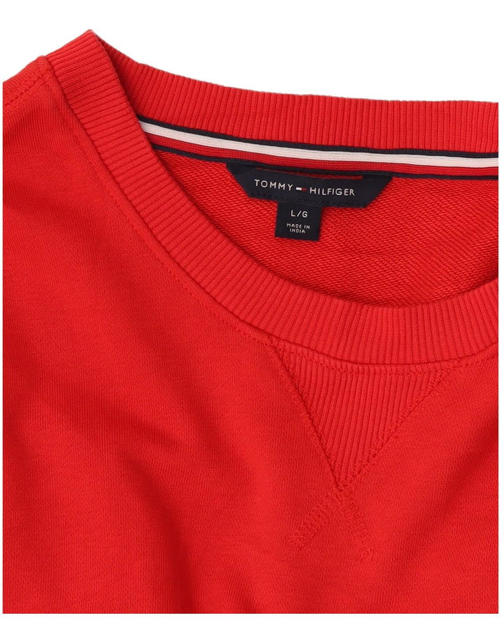 Damska bluza dresowa Tommy Hilfiger UK 16, duża czerwona