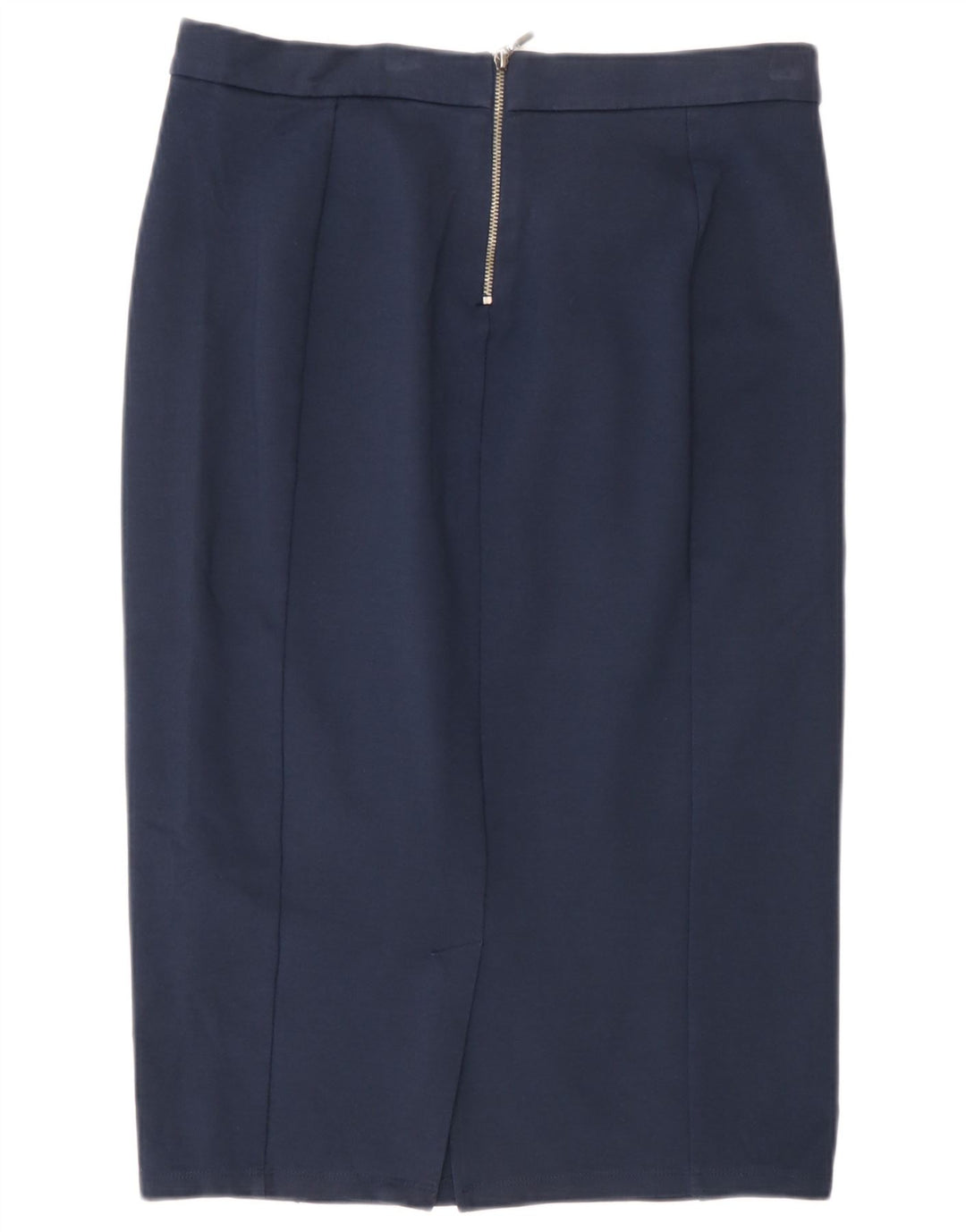 Marks & Spencer Damska spódnica midi UK 12 Medium W30 Granatowy poliamid