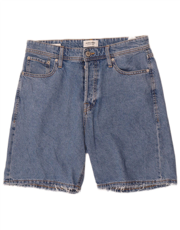 Męskie spodenki jeansowe Jack & Jones, średnie W32, niebieskie, bawełniane