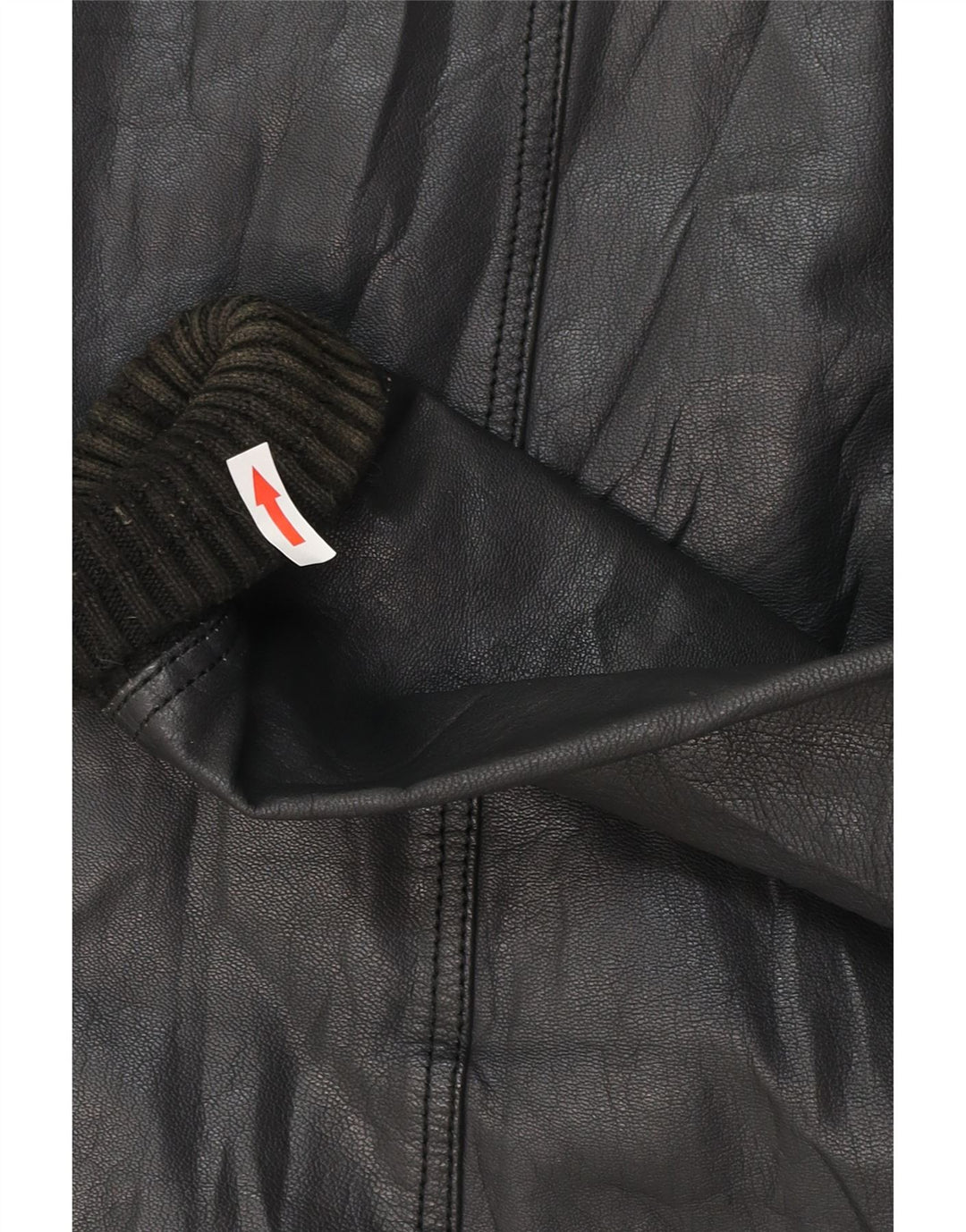 Męska kurtka skórzana bomber XDYE UK 42 XL, czarna skóra