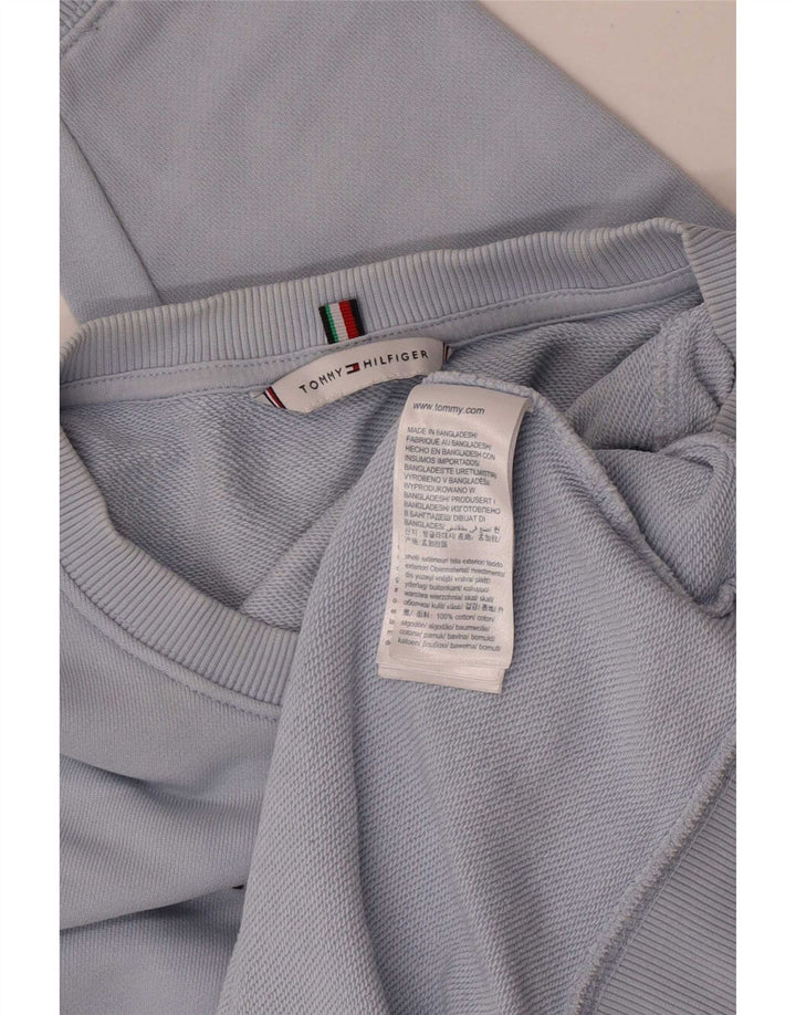 Damska bluza z grafiką Tommy Hilfiger UK 14, duża niebieska