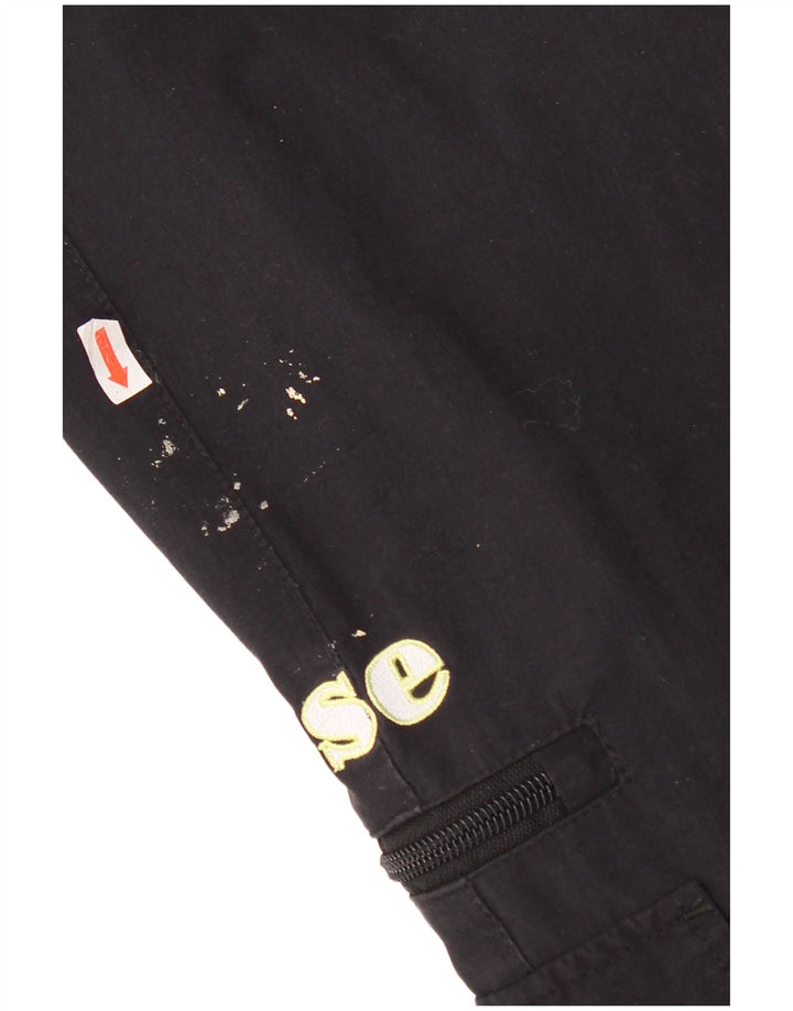 Męskie spodnie dresowe Ellesse Cargo, duże, czarne, nylonowe