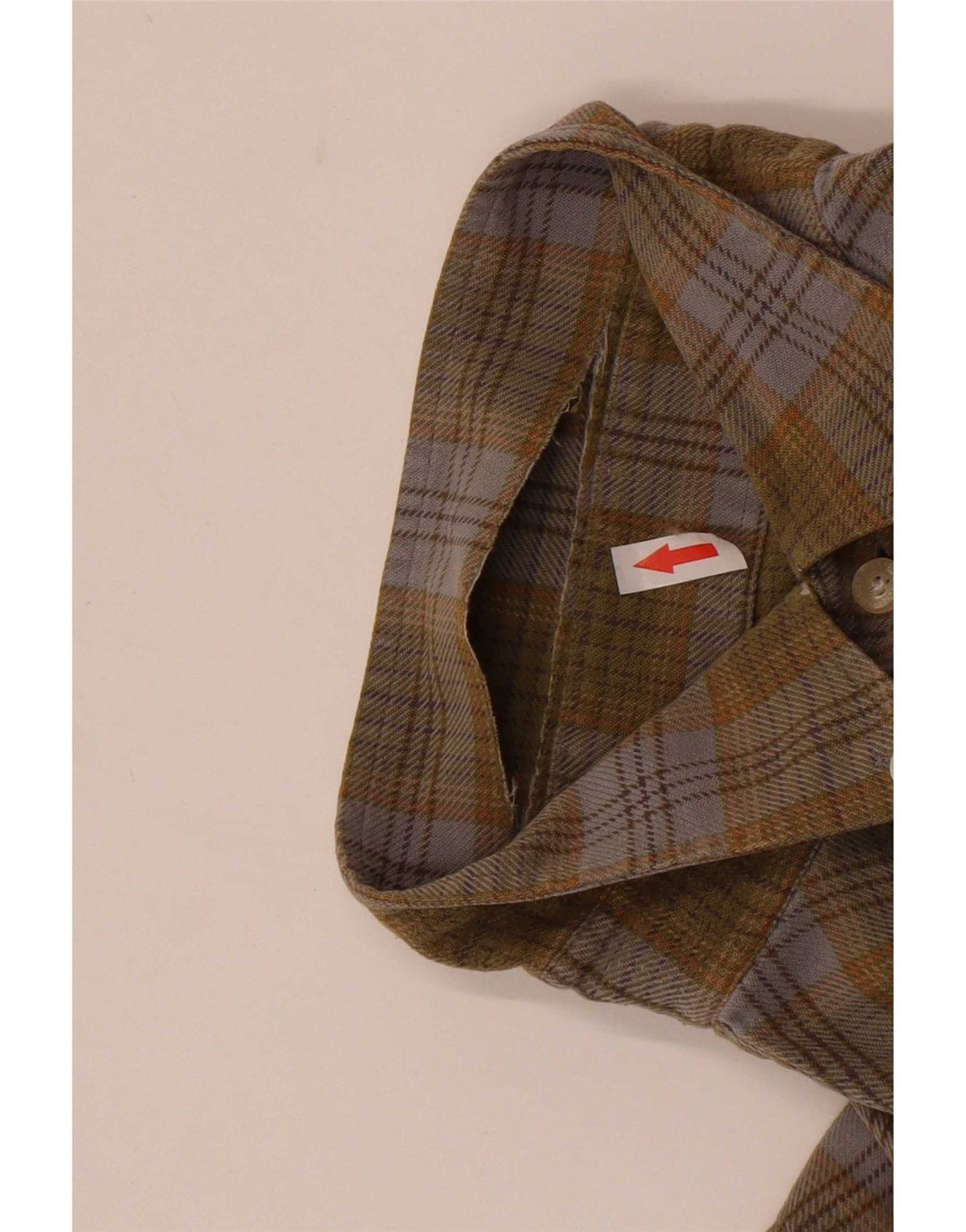 Męska koszula flanelowa Barbour, duża bawełniana krata khaki