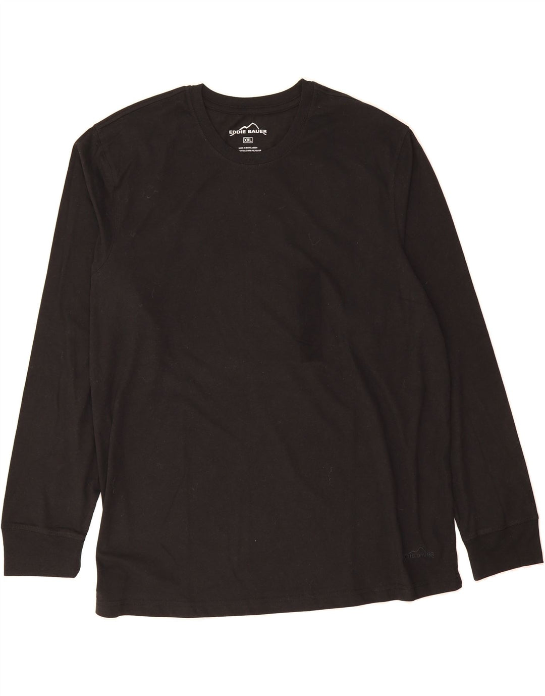 EDDIE BAUER Mens Top Long Sleeve 2XL Black Cotton Vintage Eddie Bauer and Second-Hand Eddie Bauer from Messina Hembry 