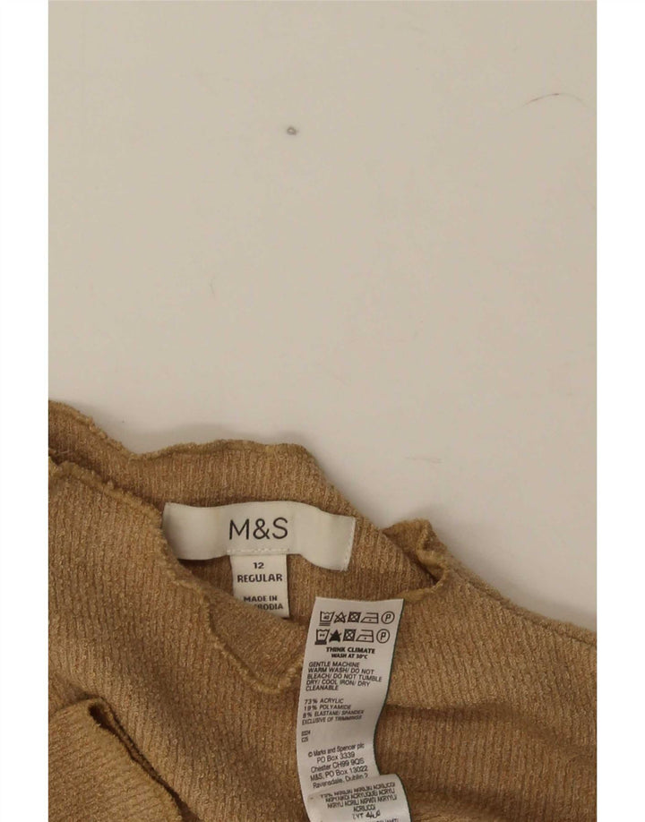 Bluzka damska Marks & Spencer UK 12, średni brąz, akryl