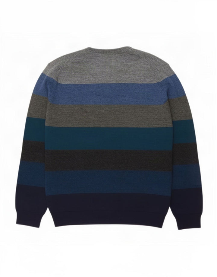 Marks & Spencer Męski sweter z okrągłym dekoltem i autografem, 2XL, wielokolorowy