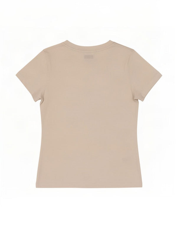 T-shirt damski Calvin Klein Jeans Top UK 6 XS, biały, bawełniany