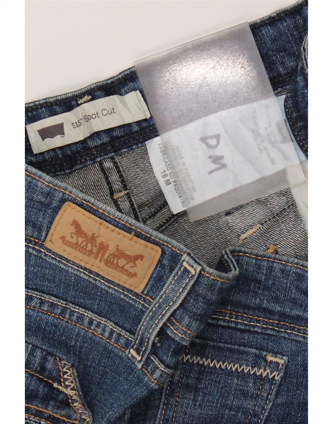Jeansy Levi's 515 Bootcut Damskie US 16 2XL W38 L28 Niebieskie Bawełniane