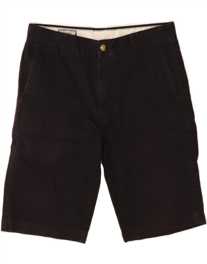 VOLCOM Mens Chino Shorts  W29 Small  Black Cotton Vintage Volcom and Second-Hand Volcom from Messina Hembry 