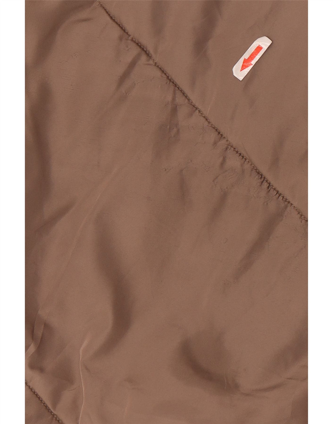 Damski płaszcz z kapturem, oversize, wyściełany Zara UK 18 XL, brązowy poliester
