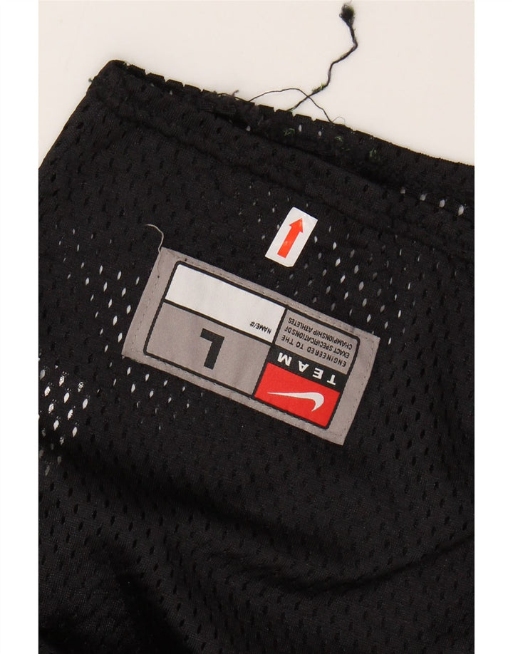 Męski T-shirt NIKE, duży, czarny nylon