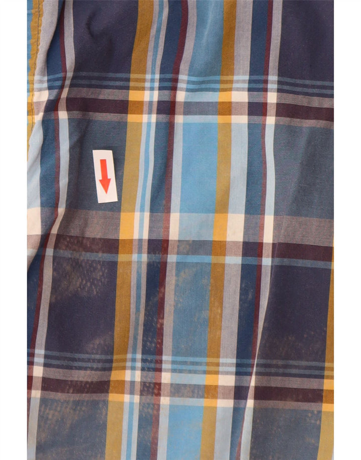 Męska koszula Tommy Hilfiger New York Fit w średnią niebieską kratkę, bawełniana