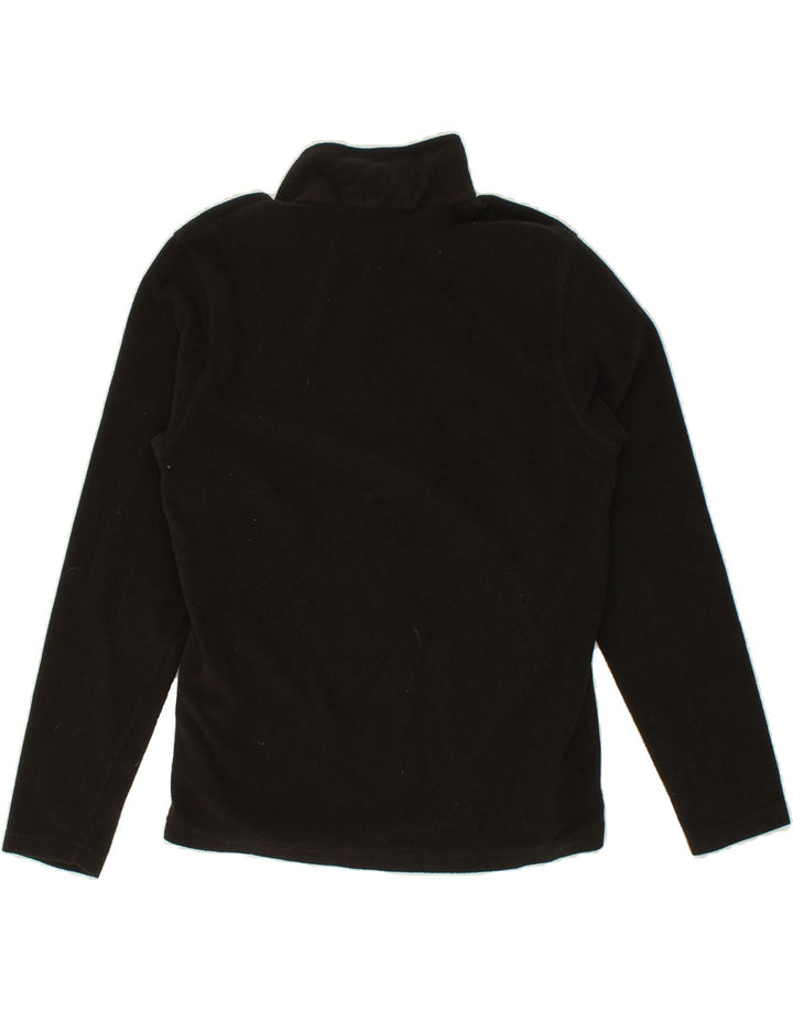 REGATTA Womens Zip Neck Fleece Jumper UK 16 Large Black Polyester Vintage Regatta and Second-Hand Regatta from Messina Hembry 