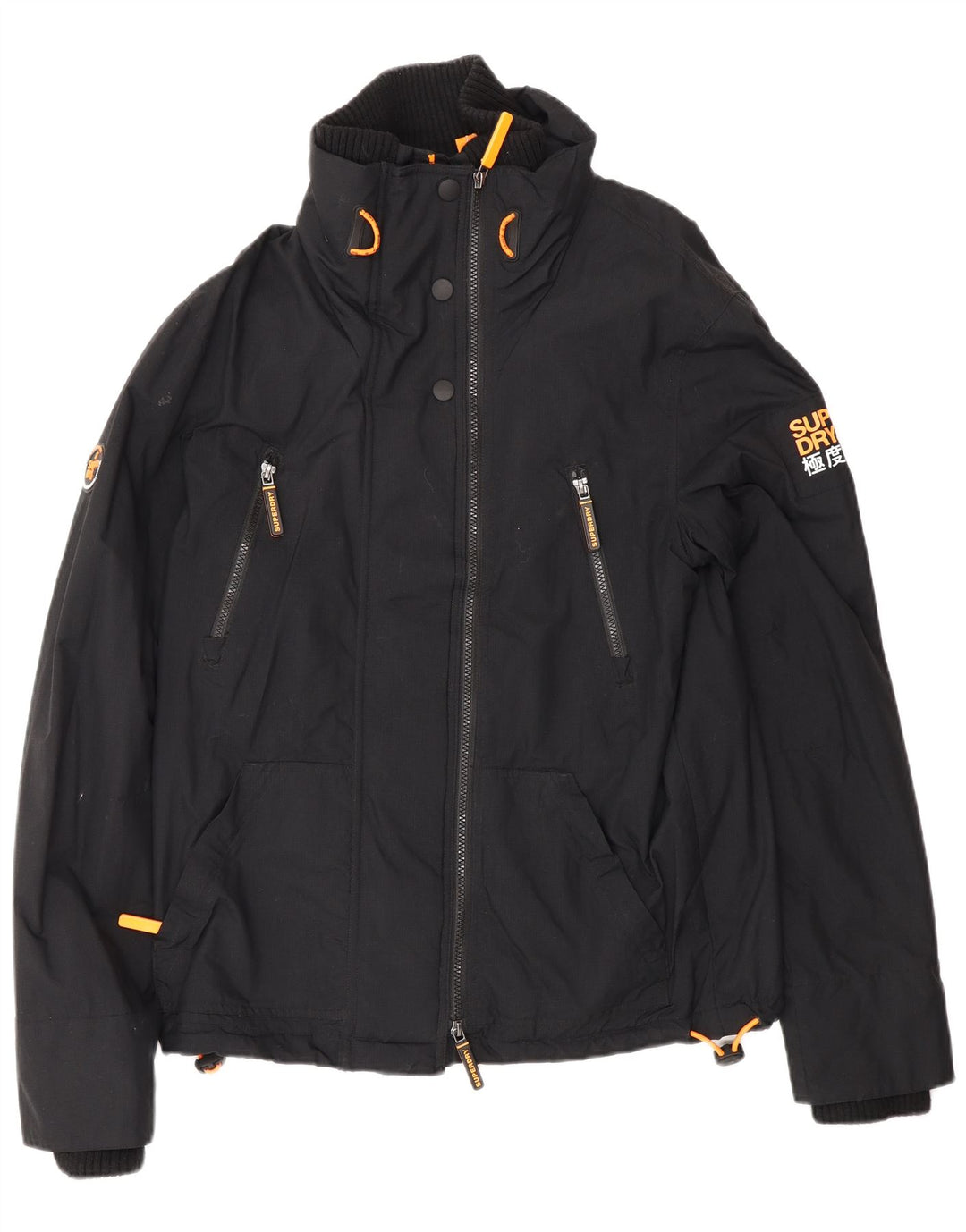Męska kurtka wiatrówka Superdry Windattacker UK 38 Średni czarny nylon